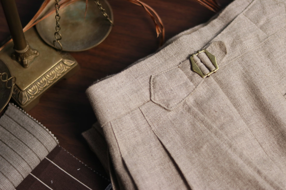 Baltzar Sartorial - Grey Super 100's Wool Pleated Suit Trousers | Baltzar
